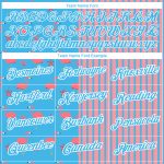 Custom Team Name and Number Flamingo 3D Pattern Performance T-Shirt - Personalized Medium Sky Blue Pink-White Design Personalized