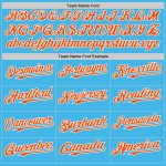 Personalized Twinkle Star Gradient Baseball Jersey - Custom Name & Number, Sky Blue Orange-White 3D Pattern Design Personalized
