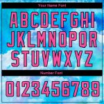 Custom Name Number Basketball Jersey 3D Pattern Sky Blue Pink Black Watercolor Design with Clouds - Authentic Team Apparel