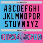 Custom Gradient Baseball Jersey with Personalized Name and Number - Sky Blue Pink Black Personalized Sky Blue Pink-Black