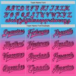 Custom Name Number Varsity Letterman Jacket Sky Blue Pink Black Bomber Full-Snap Fade Fashion for Teams Personalized Sky