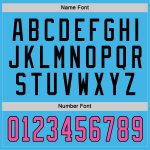 Custom Name and Number Personalized Hockey Jersey - Sky Blue Pink-Black Team Jersey Personalized Sky Blue Pink-Black Hockey