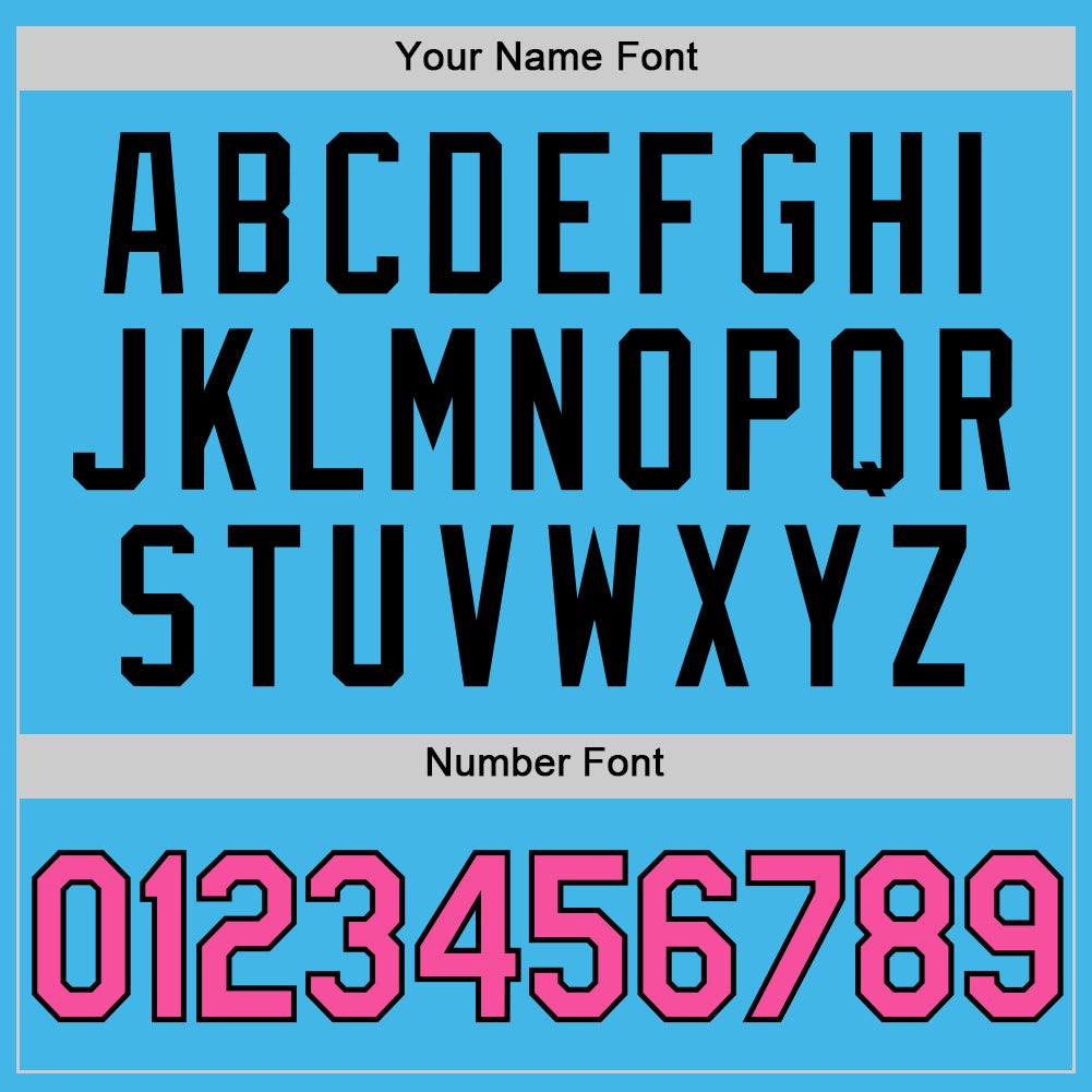 Personalized Sky Blue Pink-Black Performance Vapor Golf Polo Shirt Team Custom Name and Number Custom Name Number Performance Vapor Golf Polo Shirt Sky Blue Pink Black Personalized Sky Blue Pink-Black Performance Vapor - Image 5