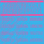 Custom Name and Number Soccer Jersey - Personalized Sky Blue Pink Lines Uniform Personalized Sky Blue Pink Lines Sublimation