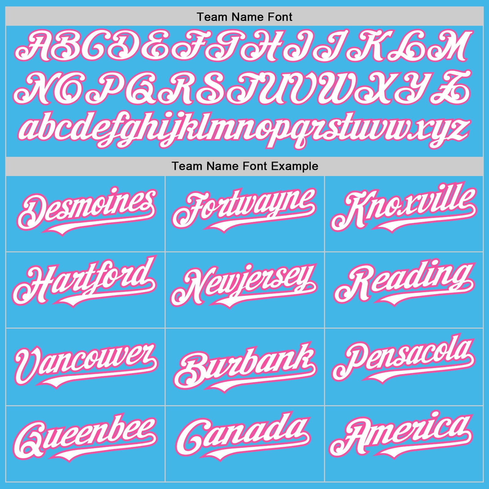 Personalized Sky Blue Pink Pinstripe White Two-Button Unisex Softball Jersey Team Custom Name and Number Custom Name and Number Unisex Softball Jersey - Sky Blue Pink Pinstripe Two-Button - Personalized Team Apparel Personalized - Image 4
