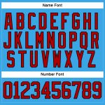 Custom Name Number Hockey Jersey - Personalized Sky Blue Red-Black Lace Neck Team Gear Personalized Sky Blue Red-Black Hockey