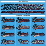 Personalized Vintage USA Flag Hockey Jersey Custom Name Number Sky Blue Black Maroon Lace Neck Personalized Sky Blue Vintage