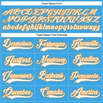 Custom Name and Number Hockey Jersey - Personalized Sky Blue White-Bay Orange Lace Neck Team Jersey Personalized Sky Blue