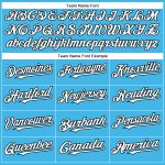 Personalized Custom Name Number Authentic Baseball Jersey Sky Blue White Black Personalized Sky Blue White-Black Authentic