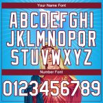 Personalized Jesus Christ Virgin Mary Baseball Jersey Custom Name Number 3D Sky Blue White Maroon Pattern Design Authentic