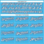 Custom Name and Number Authentic Baseball Jersey - Personalized Sky Blue White-Navy Team Jersey Personalized Sky Blue White-Navy