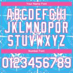 Custom Name & Number Navigation Compass 3D Pattern Baseball Jersey - Personalized Sky Blue White-Pink Design Personalized