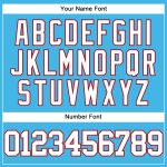 Custom Name and Number Authentic Baseball Jersey - Personalized Sky Blue Red-White Team Jersey Personalized Sky Blue White-Red