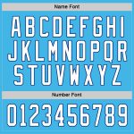 Custom Team Hockey Jersey with Personalized Name & Number - Sky Blue White-Royal Personalized Sky Blue White-Royal Hockey