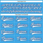Custom Name and Number Sky Blue White-Royal Hockey Jersey - Personalized Lace Neck Team Jersey Personalized Sky Blue White-Royal