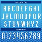 Custom Volleyball Uniform Jersey with Personalized Name and Number - Sky Blue White Thunder Blue Geometric Design Personalized