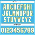 Custom Name and Number Sky Blue Yellow Authentic Baseball Jersey - Personalized Team Jersey Personalized Sky Blue White-Yellow