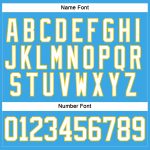 Custom Name Number Hockey Jersey Sky Blue White Yellow Lace Neck - Personalized Team Gear Personalized Sky Blue White-Yellow