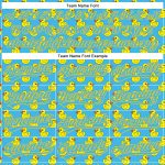 Personalized Animal Duck Baseball Jersey - 3D Sky Blue Yellow Pattern, Custom Name & Number Personalized Sky Blue Yellow
