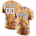 Custom Name and Number Personalized 3D Performance T-Shirt White-Royal Graffiti Pattern for Team Sports Personalized Splashes