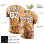 Custom Name and Number Personalized 3D Performance T-Shirt White-Royal Graffiti Pattern for Team Sports Personalized Splashes