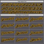 Custom Team Performance T-Shirt with Name and Number - Personalized Steel Gray Black-Gold Personalized Steel Gray Black-Gold