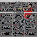 Custom Jazz Music Baseball Jersey - Personalized Steel Gray 3D Pattern with Name and Number Personalized Steel Gray Black-Gray