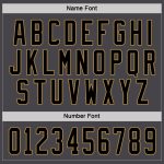 Personalized Hockey Jersey in Steel Gray and Black with Old Gold Accents Personalized Steel Gray Black-Old Gold Hockey Jersey
