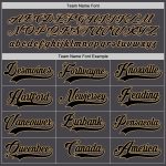 Custom Name Number Hockey Jersey - Personalized Steel Gray Black and Old Gold Team Jersey Personalized Steel Gray Black-Old