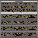 Custom Performance Vapor Golf Polo Shirt - Personalized Steel Gray Black-Old Gold with Team Name and Number Personalized