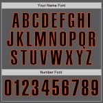Custom Steel Gray Black-Orange Baseball Jersey with Personalized Name & Number - Authentic Team Gear Personalized Steel Gray