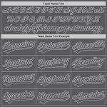 Custom Name and Number Personalized Steel Gray Authentic Baseball Jersey Personalized Steel Gray Gray Authentic Baseball