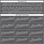 Custom Team Name and Number Steel Gray Performance T-Shirt for Men and Women Personalized Steel Gray Gray Performance T-Shirt
