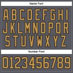 Custom Hockey Jersey with Personalized Name and Number in Steel Gray, Old Gold, and Black Lace Neck Design Personalized Steel