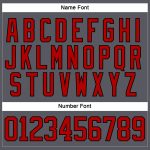 Custom Hockey Jersey with Personalized Name & Number - Steel Gray Red-Black Lace Neck Team Gear Personalized Steel Gray Red-Black