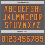 Custom Name and Number Unisex Softball Jersey - Personalized Steel Gray with Red Pinstripe and Old Gold Two-Button Design