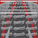 Custom Name and Number 3D Pattern Baseball Jersey - Personalized Steel Gray Red-White Abstract Sport Design Personalized