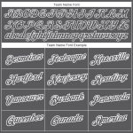 Custom Name and Number Personalized Vintage Military Weapon T-Shirt, Steel Gray with White 3D Pattern Design Personalized
