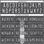Custom Soccer Uniform Jersey with Personalized Name and Number, Steel Gray with White-Black Arrow Shapes Personalized Steel