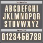 Personalized Authentic Baseball Jersey in Steel Gray and White with Old Gold Trim Personalized Steel Gray White-Old Gold