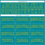 Custom Name and Number Pullover Hoodie with Aqua Gold 3D Pattern Sports Design - Personalized Stitched Sweatshirt Personalized