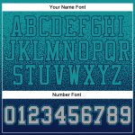 Custom Name Number Pullover Hoodie for Sports, Aqua Gray-Navy Fade Design, Personalized Stitched Sweatshirt Personalized