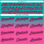 Custom Team Hoodie with Personalized Name and Number in Aqua Pink Black Fade - Fashion Sports Pullover Sweatshirt Personalized