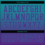 Custom Name Number Pullover Hoodie Aqua Purple Fade Fashion Sports Sweatshirt Personalized Stitched Aqua Purple Fade Fashion