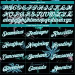 Personalized Aqua-White Stitched 3D Pattern Hawaii Palm Trees Sports Hoodie Custom Name & Number Pullover Sweatshirt Personalized