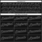 Personalized Black Gray Sports Hoodie Stitched Pullover Sweatshirt for Men and Women Personalized Stitched Black Black-Gray