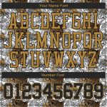 Custom Leopard Sports Hoodie | Personalized 3D Pattern Pullover Sweatshirt with Name & Number - Black/Old Gold Personalized