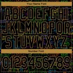 Custom Math Sports Hoodie - Personalized 3D Pattern Pullover Sweatshirt for Team, Black with Old Gold Design, Name and Number