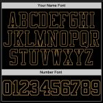 Custom Name Number 3D Skull Hoodie Black Old Gold Sports Sweatshirt Pullover Fashion Personalized Stitched Black Black-Old