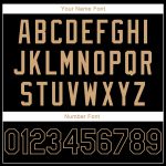 Custom Name Number Sports Pullover Hoodie Stitched Black Old Gold Sweatshirt for Team - Personalized Apparel Personalized